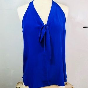 Amanda Uprichard Women’s Silk Blue Blouse Small